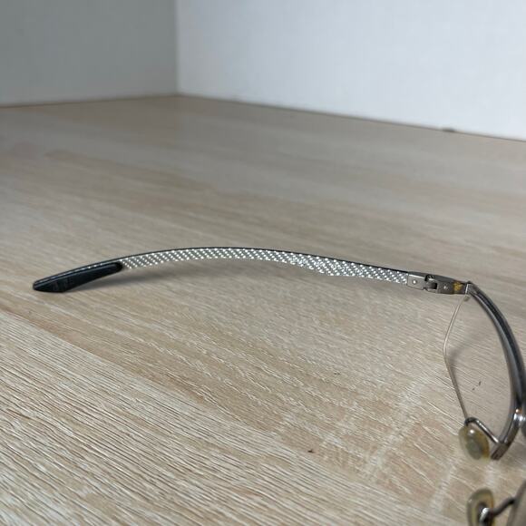 Ray-Ban RB8406 2502 Eyeglasses Carbon Fiber Silver PARTS Only 53-17-140 - Picture 5 of 11